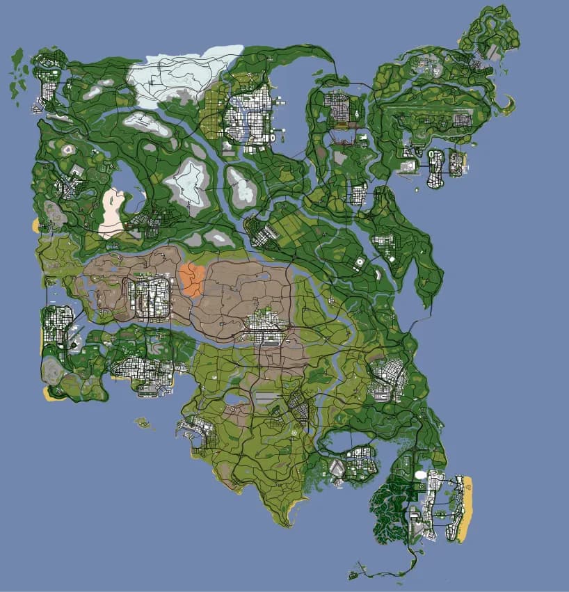 GTA Stars and Stripes Map