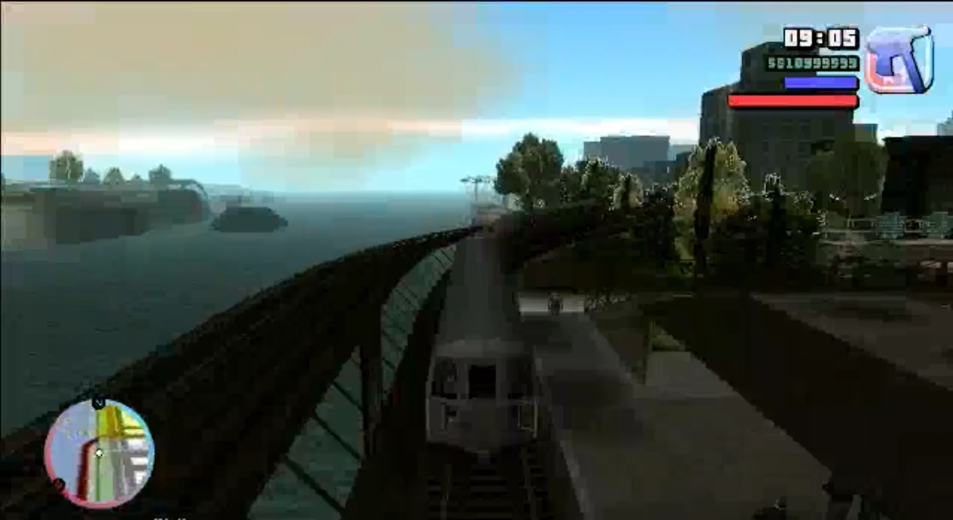 Train traffic in Liberty City