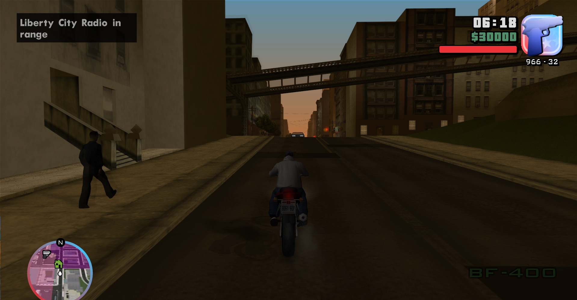 Liberty City Radio in range message