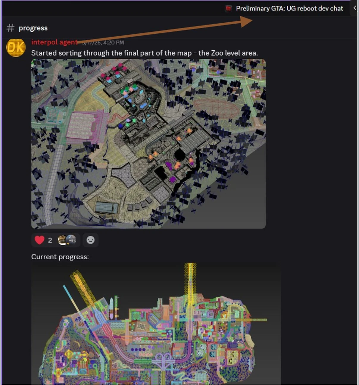 Exhibit 1: private development server showing active progress